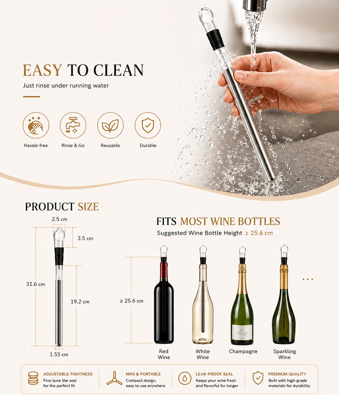 Cork Society Chill™ Wine Bottle Chiller
