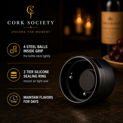 Cork Society Seal™ Vacuum Wine Stopper