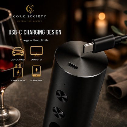 Cork Society Uncork™ Rechargeable Electric Wine Opener