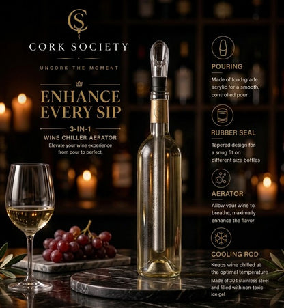 Cork Society Chill™ Wine Bottle Chiller